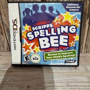 Scripps Spelling Bee (Nintendo DS) Lite DSi XL 3DS 2DS w/Case & Manual
